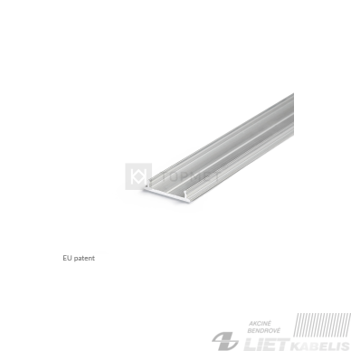 Profilis led juostai FIX12, 18mm pločio neanoduotas aliuminis, 2m, Topmet Profilis led juostai FIX12, 18mm pločio neanoduotas aliuminis, 2m, Topmet