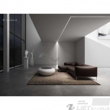 Profilis aliuminis LED  juostoms įleidžiamas Vario, 30-04 2m 4