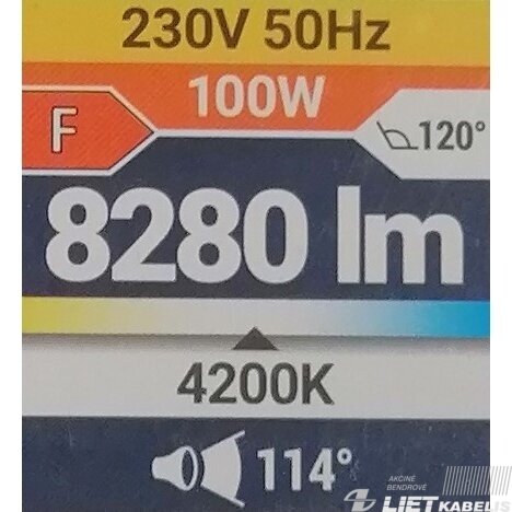 Prožektorius LED 100W, 4200K, 8280LM, IP65, STRUHM 3 Prožektorius LED 100W, 4200K, 8280LM, IP65, STRUHM 3