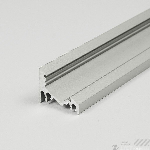 Profilis aliuminis LED juostoms kampinis CORNER 10 anoduotas Topmet