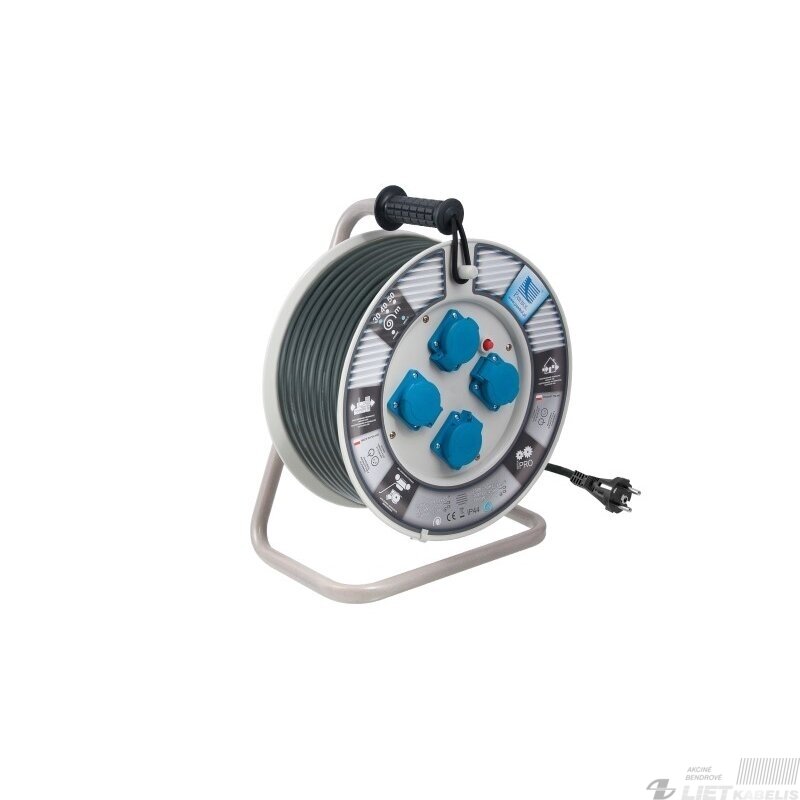 Prailgintojas su rite 4 vietų, H05RR-F 3x2,5mm², 30m, IP44, Pawbol Prailgintojas su rite 4 vietų, H05RR-F 3x2,5mm², 30m, IP44, Pawbol