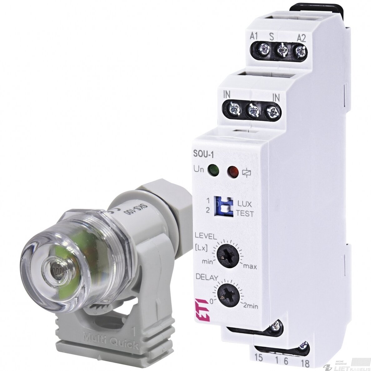 Relė foto SOU-1 su davikliu 230V AC ,ETI Relė foto SOU-1 su davikliu 230V AC ,ETI