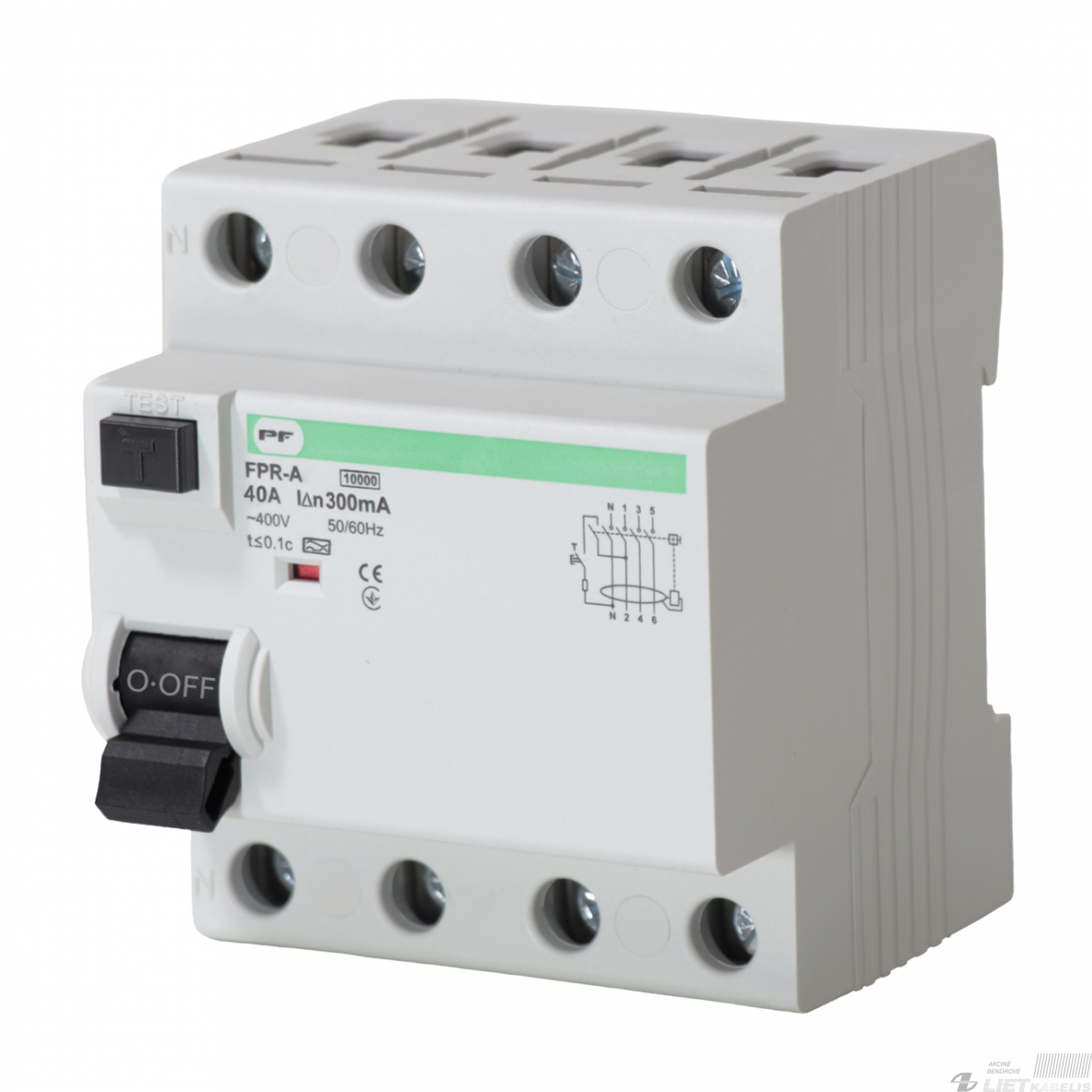 Relė nuotekio FPR1 40/4/003, 6kA , PF
