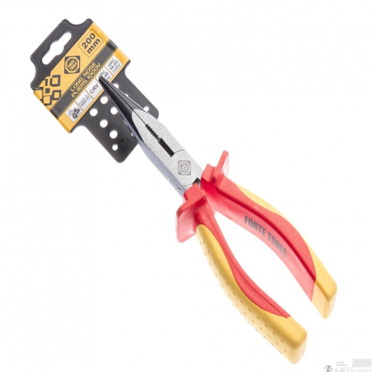 Replės, smailios VDE 01003-8 200mm, Forte tools