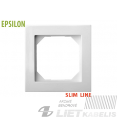 Rėmelis 1 vietos, K14-145-01 baltas, Epsilon SlimLine, LIREGUS