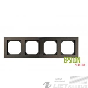 Rėmelis 4 vietų, K14-145-04 juodas, Epsilon SlimLine, Liregus Rėmelis 4 vietų, K14-145-04 juodas, Epsilon SlimLine, Liregus