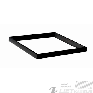 Rėmas LED panelei  60x60x6,6cm virštinkinis juodas, Spector Light