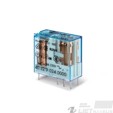 Rėlė 24V DC, 2CO, Finder