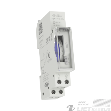 Rėlė laiko mechaninė modulinė 16A, 1NO-230V, ELKO Rėlė laiko mechaninė modulinė 16A, 1NO-230V, ELKO