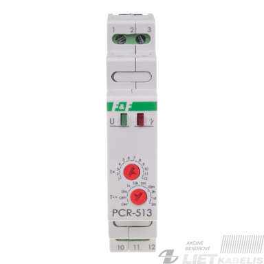 Relė laiko universali 0.1s-24d AC/DC 10A DIN , F&F Relė laiko universali 0.1s-24d AC/DC 10A DIN , F&F
