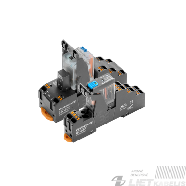 Rėlė+laikiklis 230V DC 2CO, 5A, DRIKITP, Weidmuller