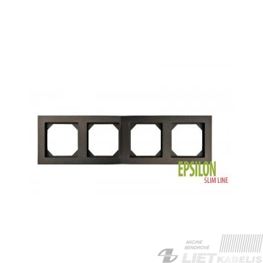 Rėmelis 4 vietų, K14-145-04 juodas, Epsilon SlimLine, Liregus Rėmelis 4 vietų, K14-145-04 juodas, Epsilon SlimLine, Liregus