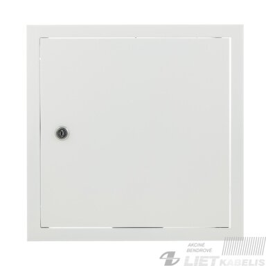 Revizijų durelės 300x300mm su spynele (baltos), Haushalt