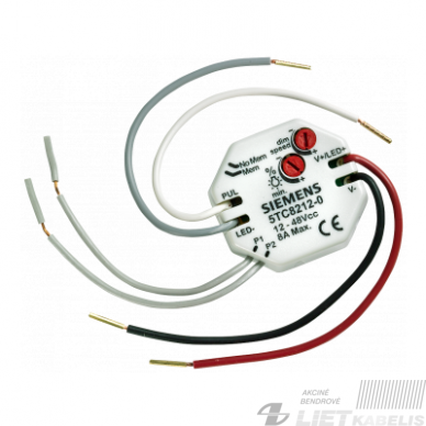 Reguliatorius (push-dim) LED lempoms ir LED juostoms 12-48V DC Siemens Reguliatorius (push-dim) LED lempoms ir LED juostoms 12-48V DC Siemens