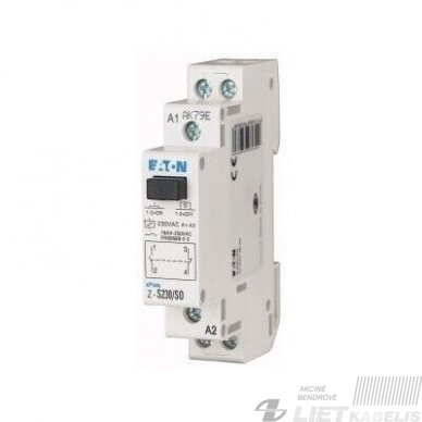 Relė impulsinė Z-S230/SO 1NO 1NC Eaton Relė impulsinė Z-S230/SO 1NO 1NC Eaton