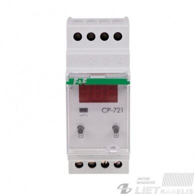 Relė įtampos kontrolei 1F, 1x63A, , F&F Relė įtampos kontrolei 1F, 1x63A, , F&F