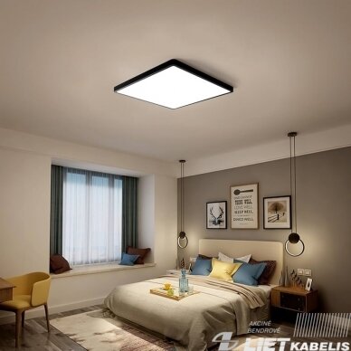 Rėmas LED panelei  60x60x6,6cm virštinkinis juodas, Spector Light 2