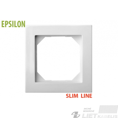Rėmelis 1 vietos, K14-145-01 baltas, Epsilon SlimLine, LIREGUS Rėmelis 1 vietos, K14-145-01 baltas, Epsilon SlimLine, LIREGUS