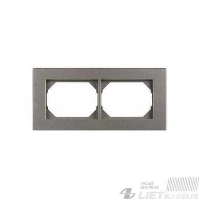 Rėmelis 2 vietų, metalo spalva R02 XP500, Vilma