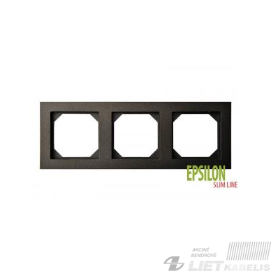 Rėmelis 3 vietų, K14-145-03 juodas, Epsilon SlimLine, Liregus Rėmelis 3 vietų, K14-145-03 juodas, Epsilon SlimLine, Liregus