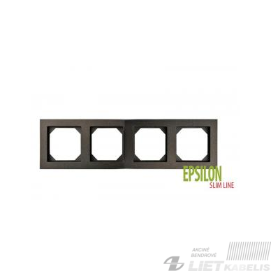 Rėmelis 4 vietų, K14-145-04 juodas, Epsilon SlimLine, Liregus Rėmelis 4 vietų, K14-145-04 juodas, Epsilon SlimLine, Liregus