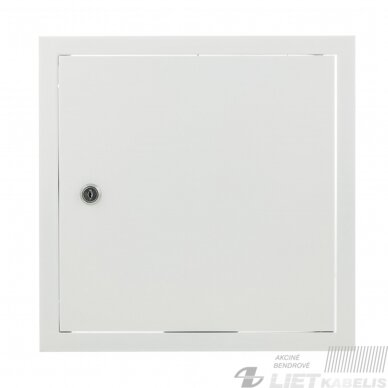 Revizijų durelės 300x300mm su spynele (baltos), Haushalt Revizijų durelės 300x300mm su spynele (baltos), Haushalt