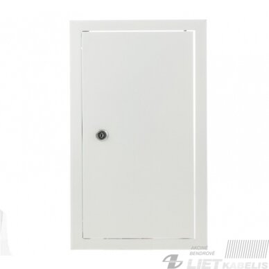 Revizinės durelės 200x400mm su spynele (baltos) Revizinės durelės 200x400mm su spynele (baltos)
