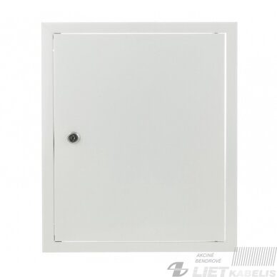 Revizinės durelės 300x400mm su spynele (baltos) Revizinės durelės 300x400mm su spynele (baltos)
