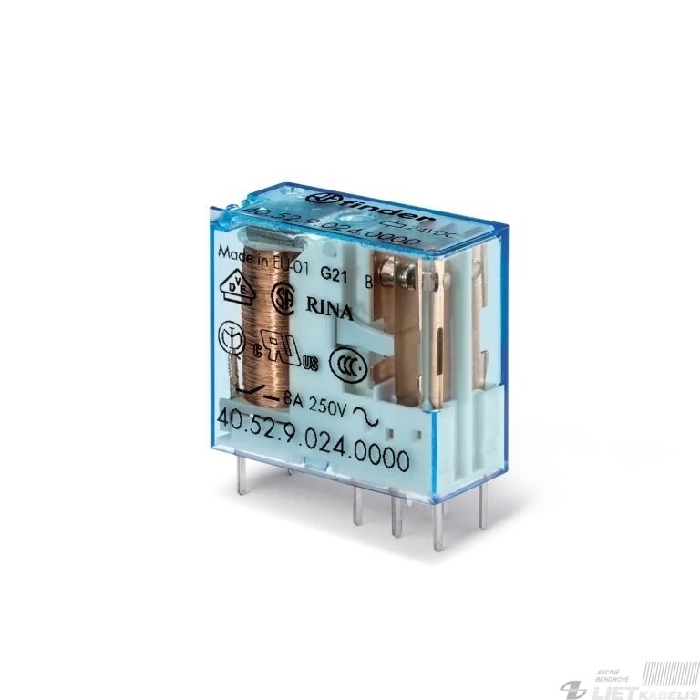 Rėlė 24V DC, 2CO, Finder
