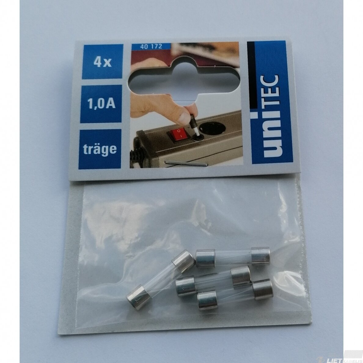 Saugiklis 5x20mm 1.0A UNITEX 1 Saugiklis 5x20mm 1.0A UNITEX 1