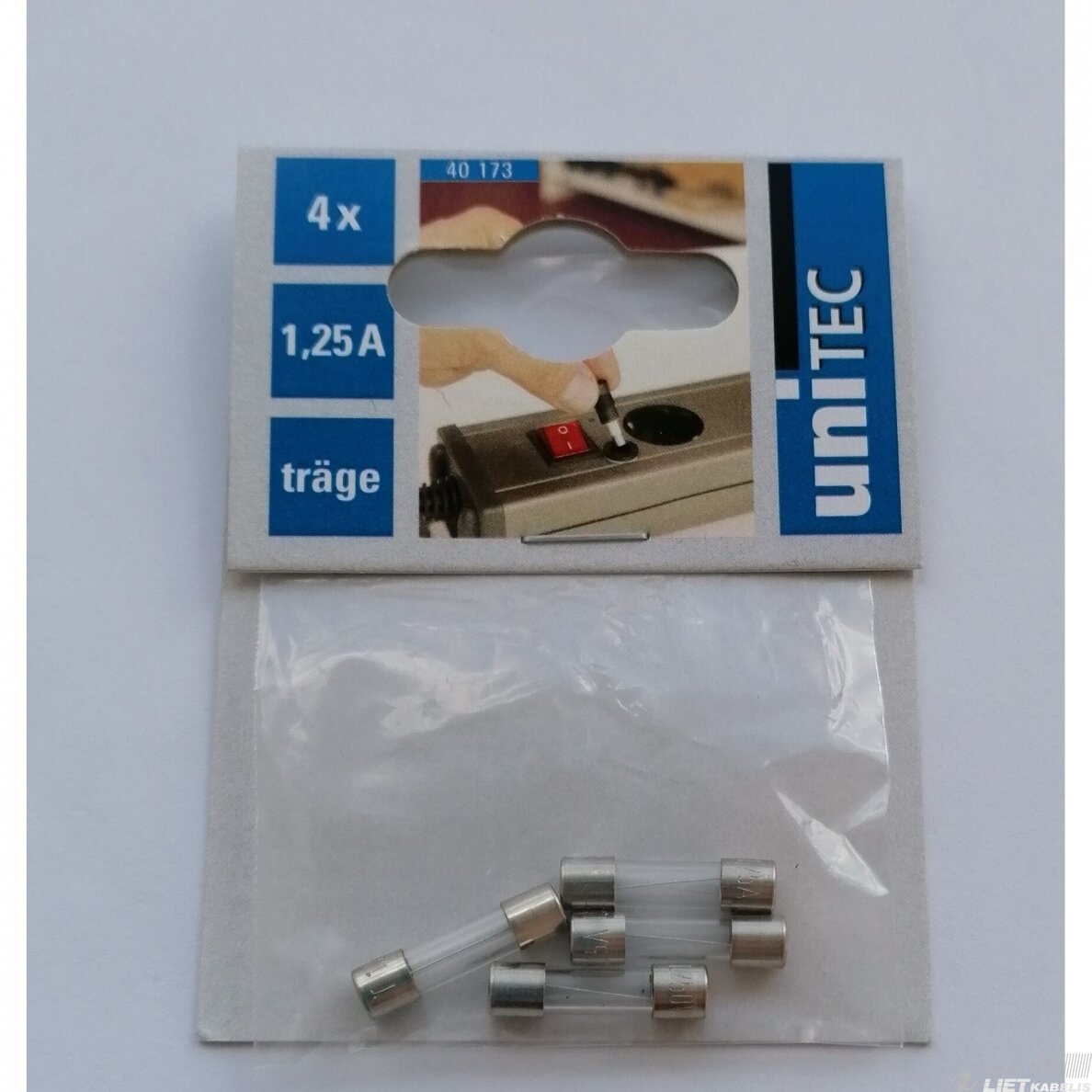 Saugiklis 5x20mm 1.25A UNITEX 1