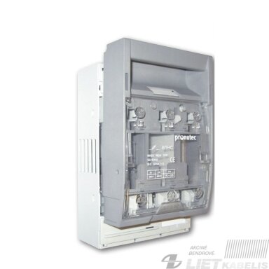 Horizontalus saugiklių blokas BTHC NH 00, 160A, Pronutec