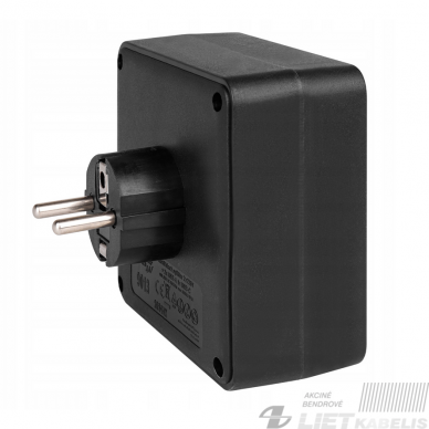 Šakotuvas 2x230V+2xUSB+C, su įžeminimu baltas/juodas, MASTER LED 1 Šakotuvas 2x230V+2xUSB+C, su įžeminimu baltas/juodas, MASTER LED 1