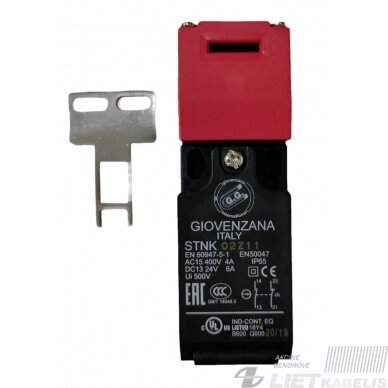 Saugos jungiklis su raktu STNK02Z11 1NC/1NO M16 GG Saugos jungiklis su raktu STNK02Z11 1NC/1NO M16 GG