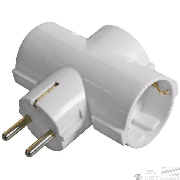 Šakotuvas YW-7353 3 vietų su įžeminimu, BELLIGHT Šakotuvas YW-7353 3 vietų su įžeminimu, BELLIGHT