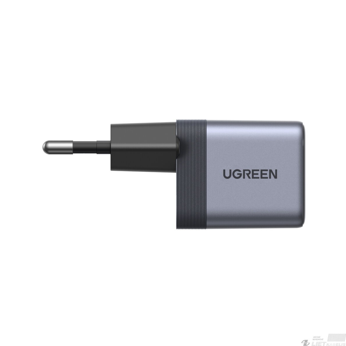 Sieninis įkroviklis Nexode Air GaN 45W USB-C PD QC, pilkas 3