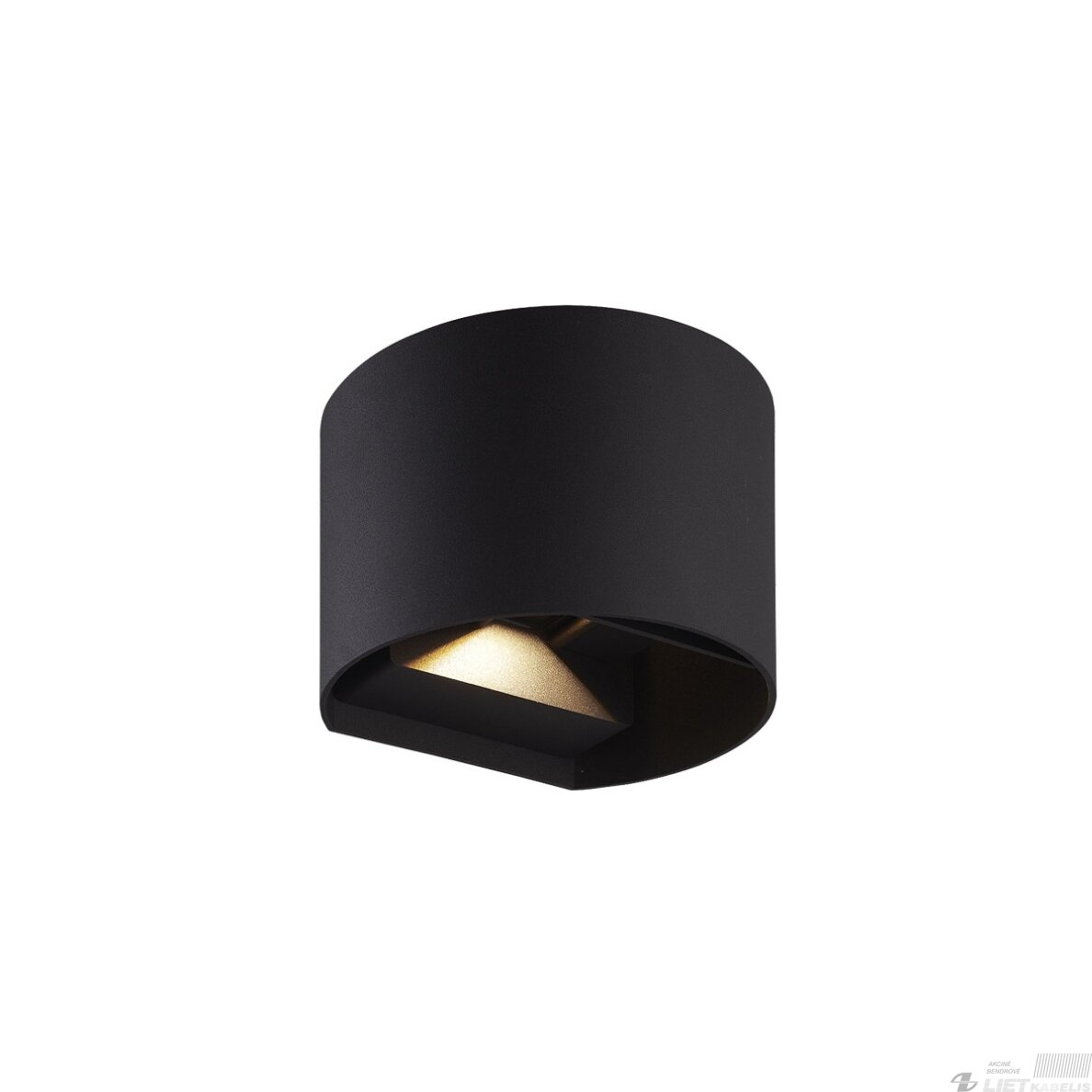 Sieninis lauko šviestuvas CILINDER, LED 2x3W, 4000K, IP54, reguliuojamo švietimo kampo, juodas, LED line LITE