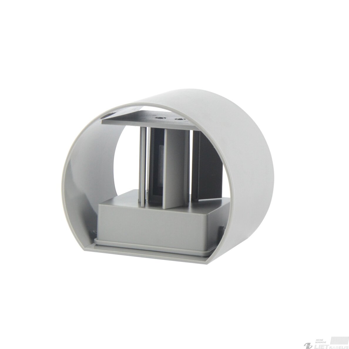 Sieninis lauko šviestuvas CILINDER, LED 2x3W, 4000K, IP54, reguliuojamo švietimo kampo, pilkas, LED line LITE 3