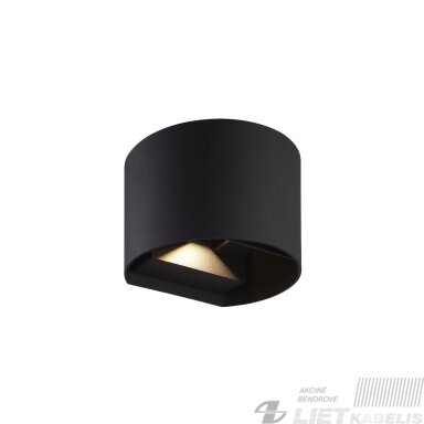 Sieninis lauko šviestuvas CILINDER, LED 2x3W, 4000K, IP54, reguliuojamo švietimo kampo, juodas, LED line LITE Sieninis lauko šviestuvas CILINDER, LED 2x3W, 4000K, IP54, reguliuojamo švietimo kampo, juodas, LED line LITE