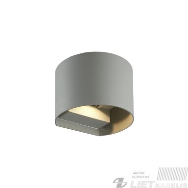 Sieninis lauko šviestuvas CILINDER, LED 2x3W, 4000K, IP54, reguliuojamo švietimo kampo, pilkas, LED line LITE Sieninis lauko šviestuvas CILINDER, LED 2x3W, 4000K, IP54, reguliuojamo švietimo kampo, pilkas, LED line LITE