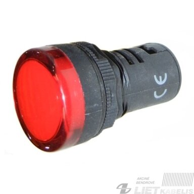 LED signalinė lemputė raudona FPL230R, 230V AC/DC, PF LED signalinė lemputė raudona FPL230R, 230V AC/DC, PF
