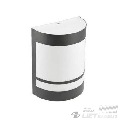 Sieninis šviestuvas ESO 11W, E27, juodas, IP54, GTV Sieninis šviestuvas ESO 11W, E27, juodas, IP54, GTV