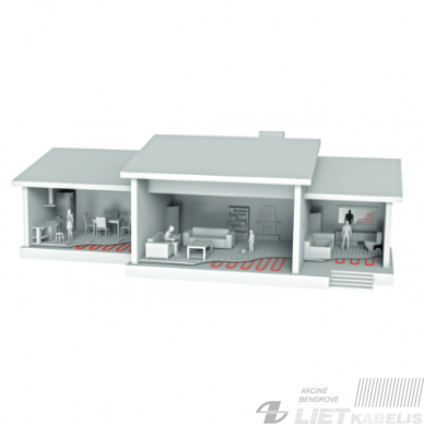 Šildymo kabelių kilimėlis CTAE-100 18m² 0.5x36m 1800W, COMFORTHEAT 4 Šildymo kabelių kilimėlis CTAE-100 18m² 0.5x36m 1800W, COMFORTHEAT 4