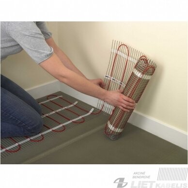 Šildymo kilimėlis DEVIcomfort-150T, 150W, 1m², 0,5x2m, DEVI 3