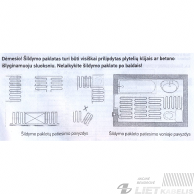 Šildymo kilimėlis Eco NG150-020 2m², 300W, Heat'n Warm 2