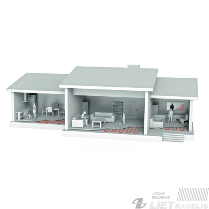 Šildymo kabelių kilimėlis CTAE-100 18m² 0.5x36m 1800W, COMFORTHEAT 4 Šildymo kabelių kilimėlis CTAE-100 18m² 0.5x36m 1800W, COMFORTHEAT 4