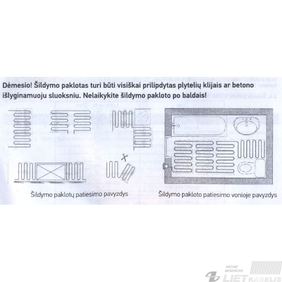 Šildymo kilimėlis Eco NG150-020 2m², 300W, Heat'n Warm 2