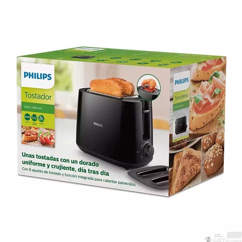 Skrudintuvas HD2582/90 juodas,Philips 1 Skrudintuvas HD2582/90 juodas,Philips 1