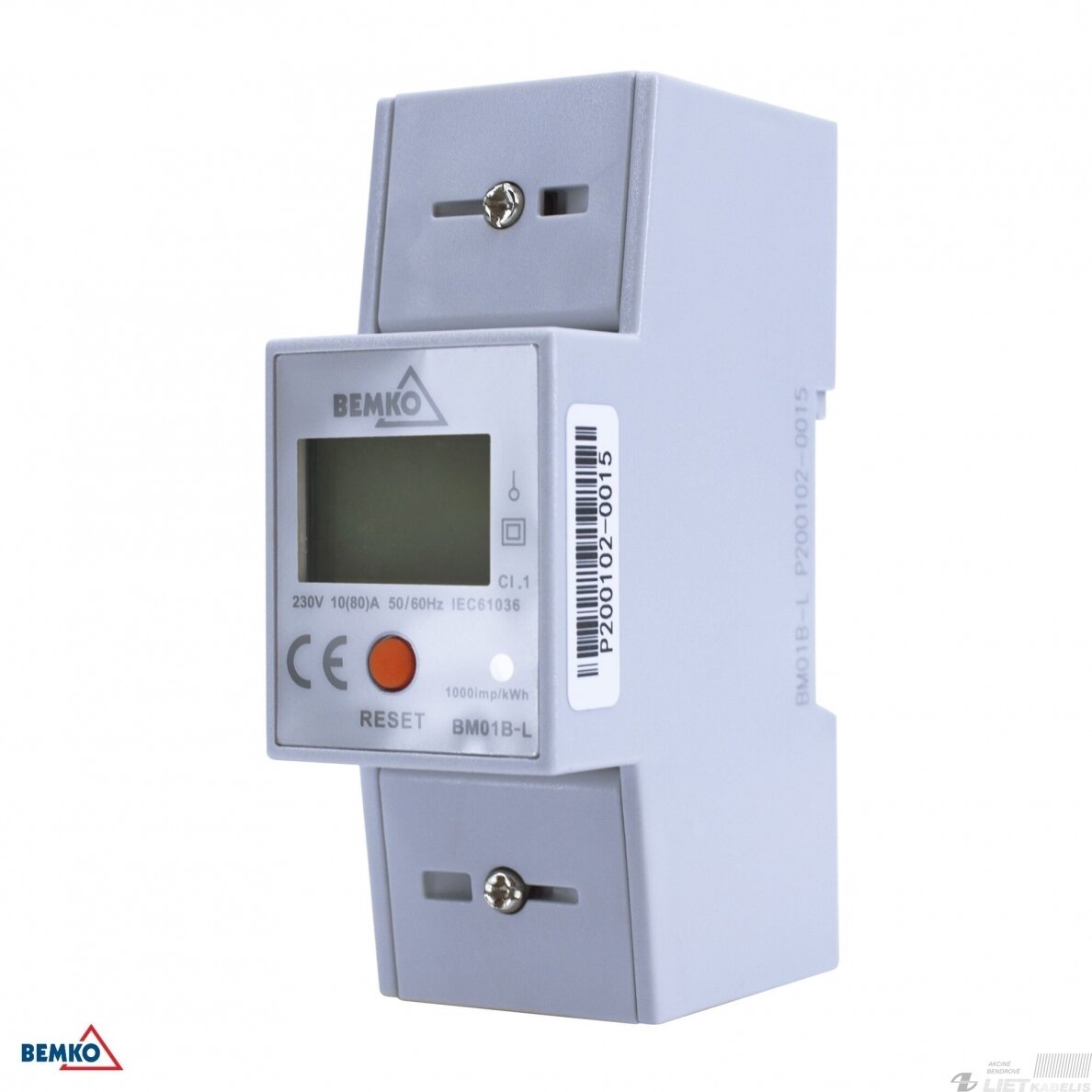 Skaitiklis elektroninis 1f BM01B-L 5-80A (reset), Bemko Skaitiklis elektroninis 1f BM01B-L 5-80A (reset), Bemko