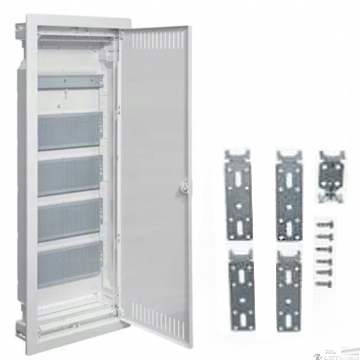 Skydas VU60NWB multimedijai potinkinis 60 modulių, IP30, Hager Skydas VU60NWB multimedijai potinkinis 60 modulių, IP30, Hager